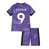 Maglie da calcio Liverpool Darwin Nunez #9 Terza Maglia Bambino 2023-24 Manica Corta (+ Pantaloni corti)